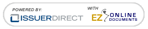 Powered by IssuerDirect, and EZOnlineDocuments.com