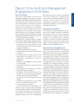Report of the Audit and Management Engagement Committee