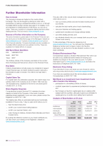 Further Shareholder Information