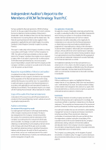 Independent Auditor's Report to the Members of RCM Technology Trust PLC