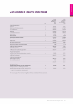 Consolidated income statement
